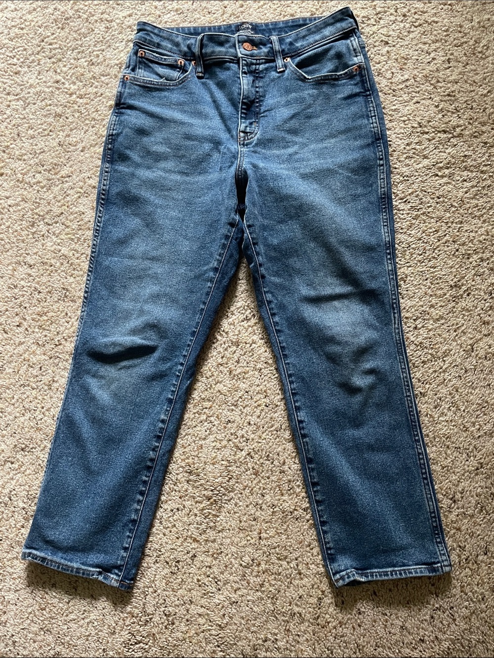 J. Crew curvy classic vintage cropped jeans